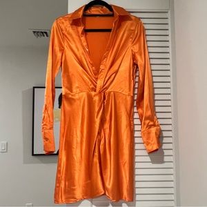 shein satin dress